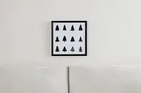 Nichols White Framed Wall Art