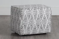 Foster Black Indoor/outdoor Accent Ottoman