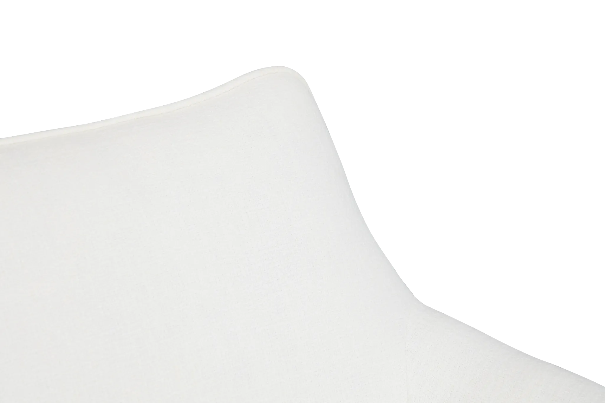 Nathan White Fabric Accent Chair