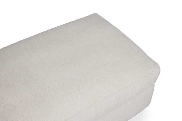 Veronica White Down Ottoman