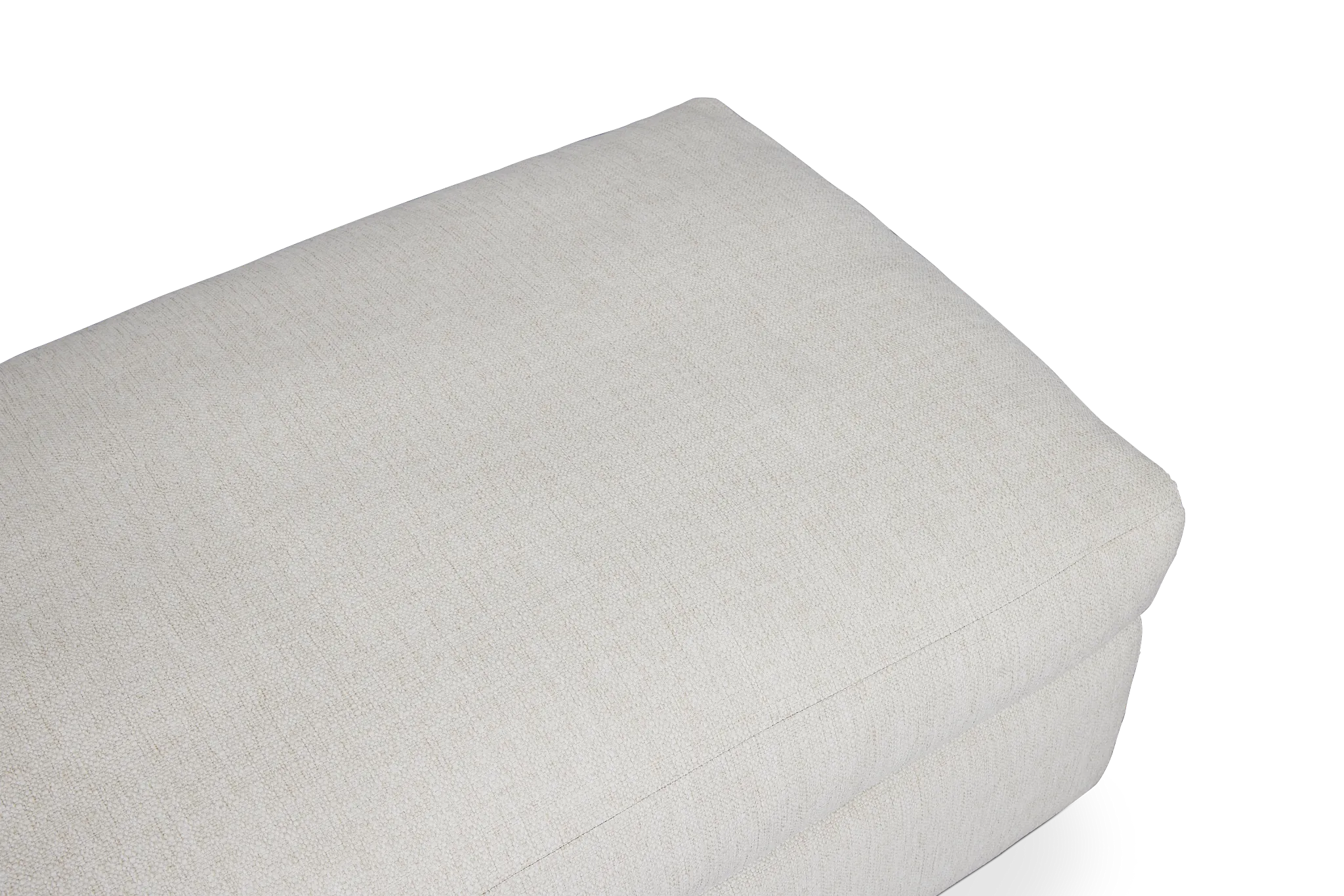 Veronica White Down Ottoman