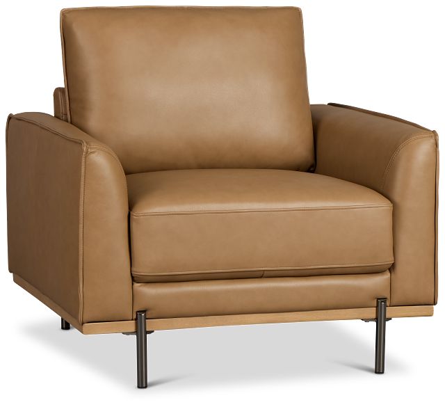 Tessa Light Brown Leather Chair
