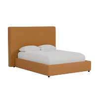 Grayton Elite Light Brown 54" Upholstered Platform Bed