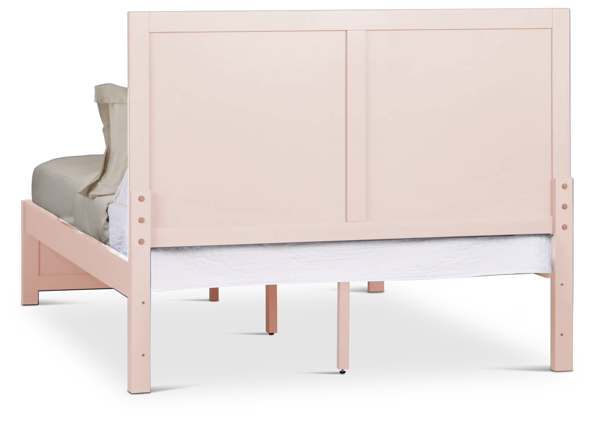 Charleston Pink Panel Bed