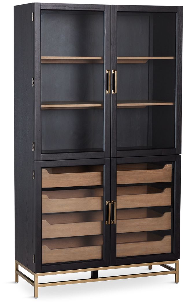 Provo Dark Tone Curio Cabinet