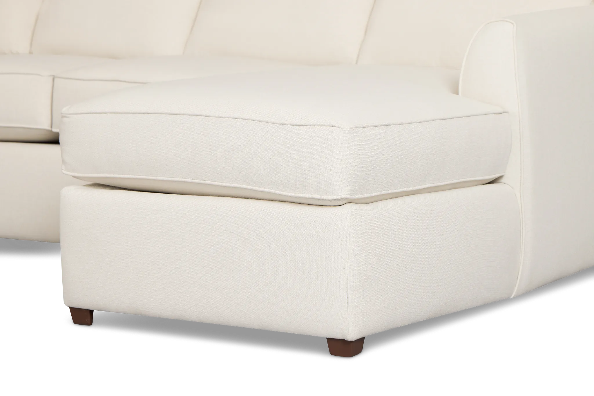 Tate Light Beige Fabric Large Right Chaise Sectional