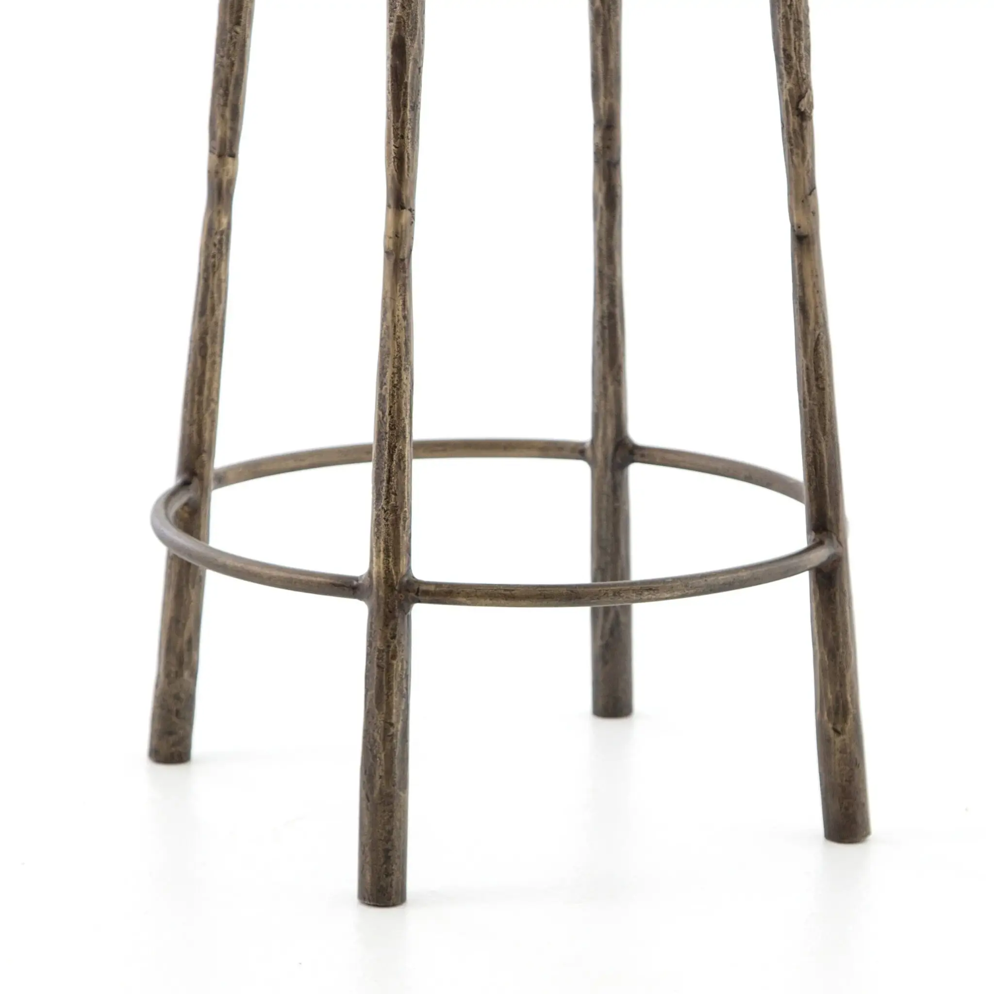 Four Hands Marty Brass Metal 24" Barstool Four Hands Marty Brass Metal 24" Barstool
