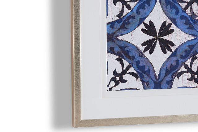 Spruce Dark Blue Framed Wall Art