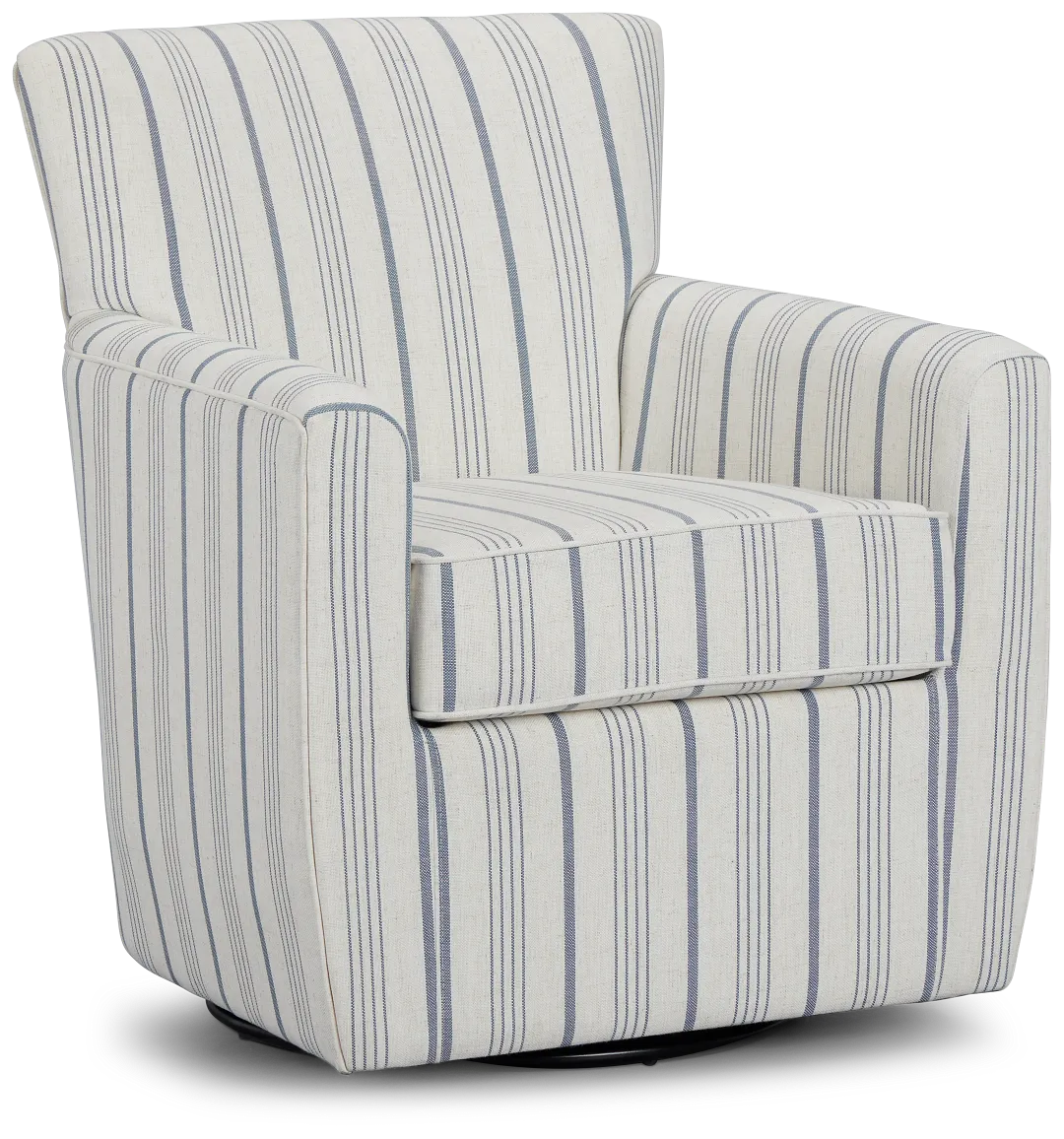 Blakely Light Blue Stripe Accent Chair