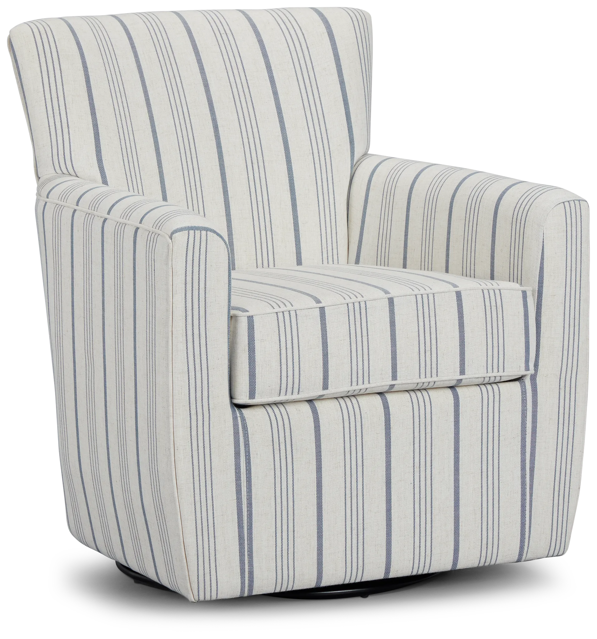 Blakely Light Blue Stripe Accent Chair