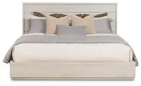 Capraia Light Tone Panel Bed