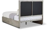 Madden Light Tone Wood Platform Bed