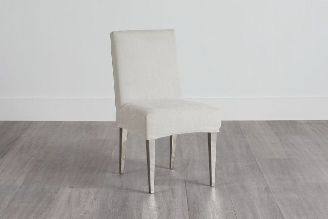 Jett Gray Slipcover Side Chair