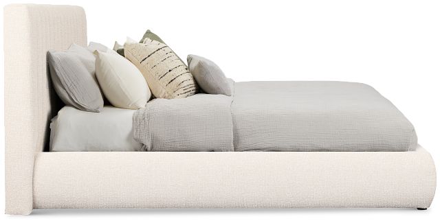 Nomad Light Beige Uph Platform Bed