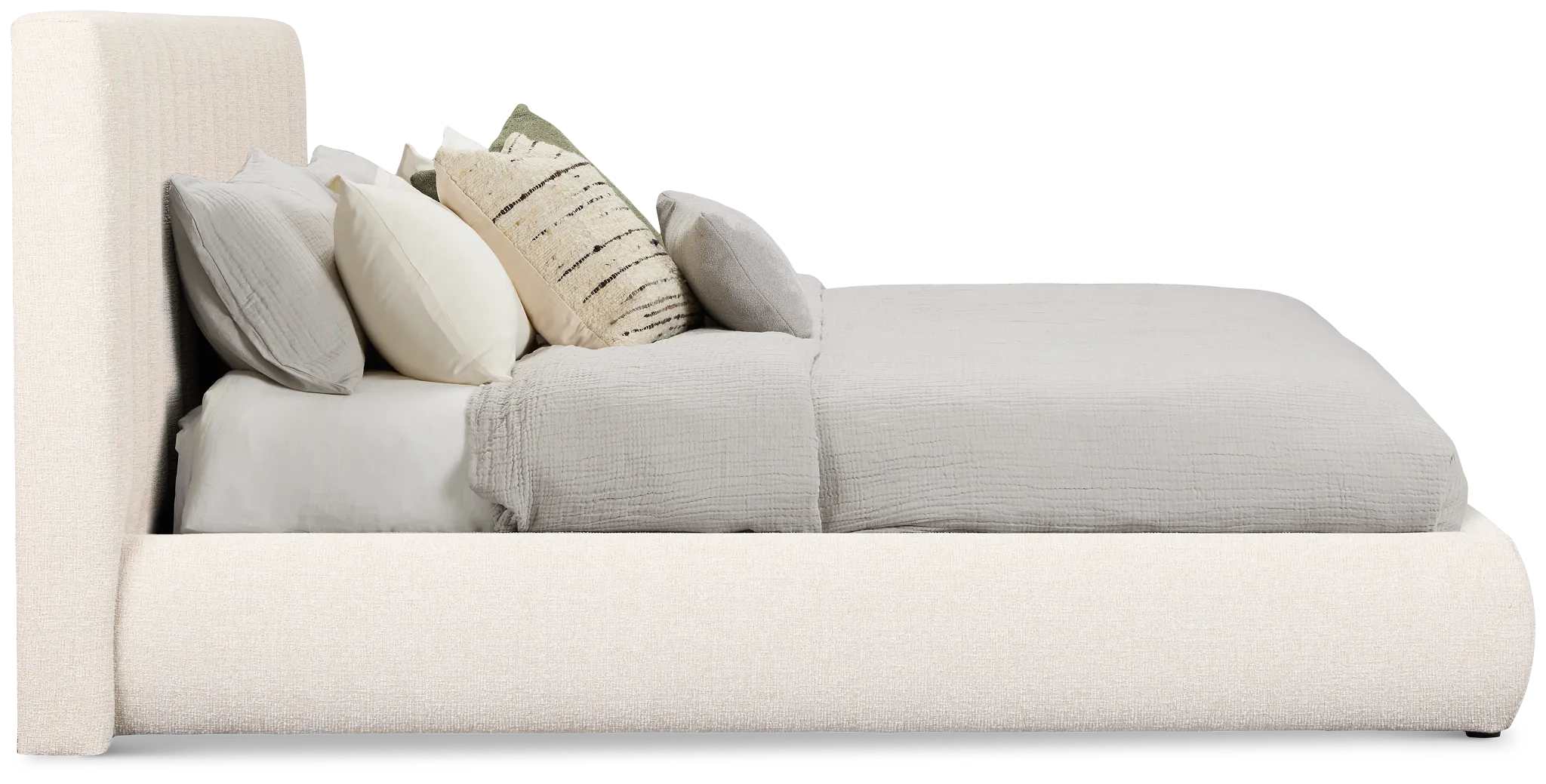 Nomad Light Beige Uph Platform Bed