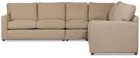 Tate Brown Fabric Medium Two-arm Sectional