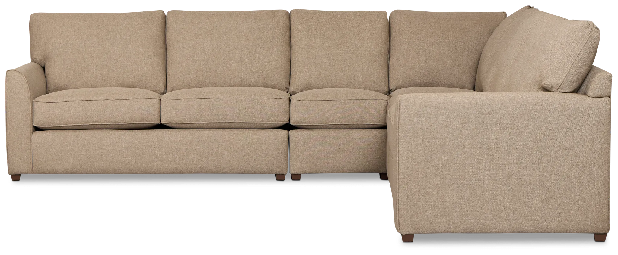 Tate Brown Fabric Medium Two-arm Sectional