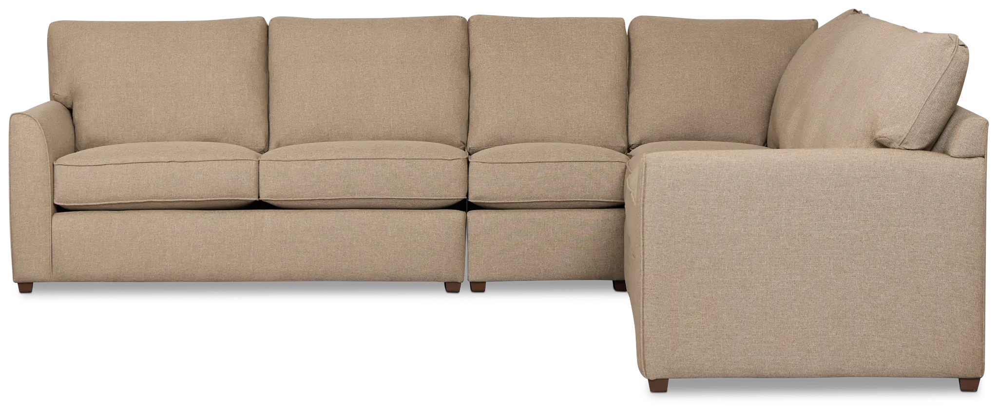 Tate Brown Fabric Medium Two-arm Sectional Tate Brown Fabric Medium Two-arm Sectional