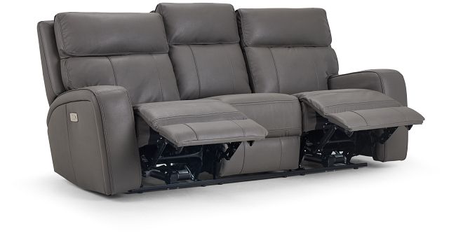 Rhett Gray Micro Power Reclining Sofa (4)