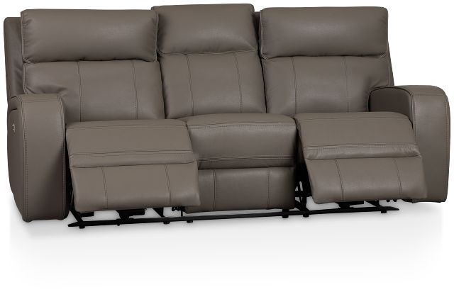 Rhett Gray Micro Power Reclining Sofa