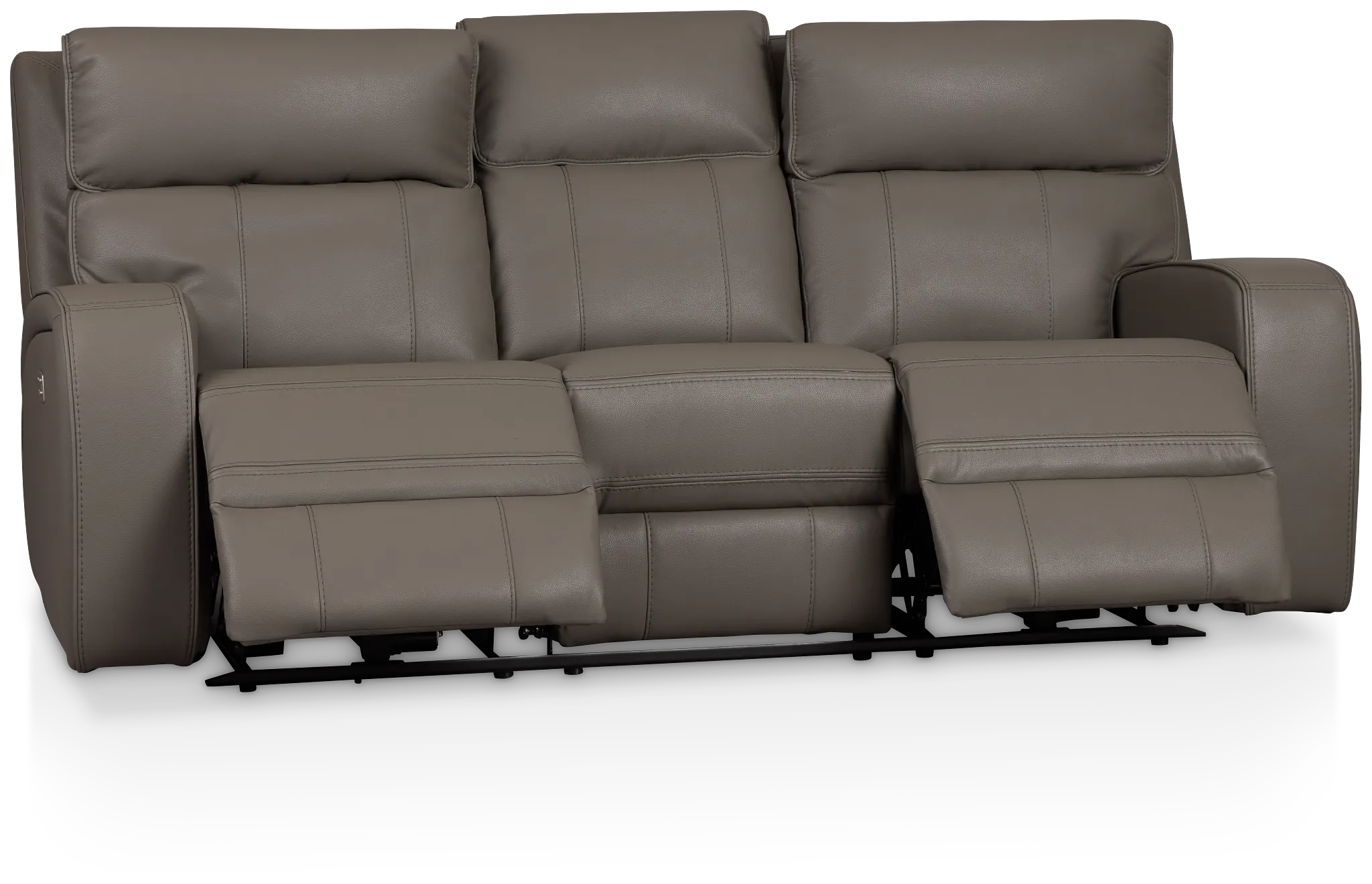Rhett Gray Micro Power Reclining Sofa