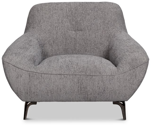 Zoey Dark Gray Fabric Chair