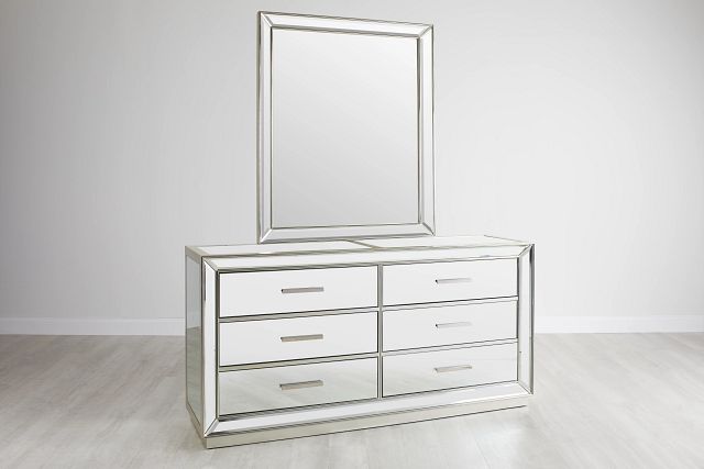 Monroe Mirrored Dresser & Mirror (1)