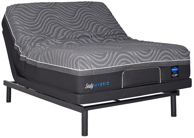 sealy posturepedic bijou hybrid queen mattress with adjustable base set