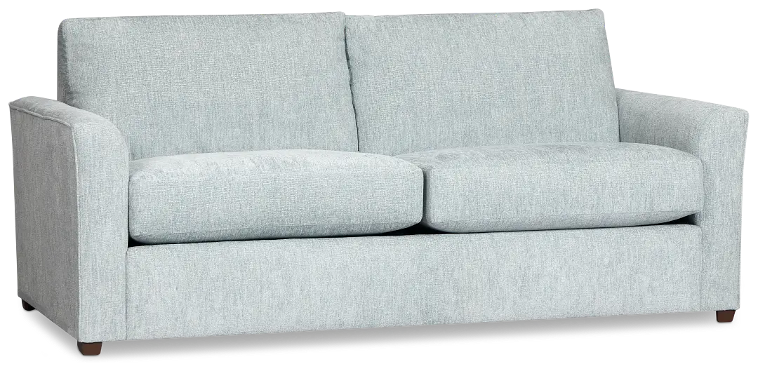 Shore Light Blue Fabric Memory Foam Sleeper Shore Light Blue Fabric Memory Foam Sleeper