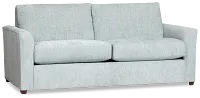 Shore Light Blue Fabric Memory Foam Sleeper