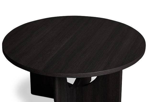 Lyndie Black Round Coffee Table
