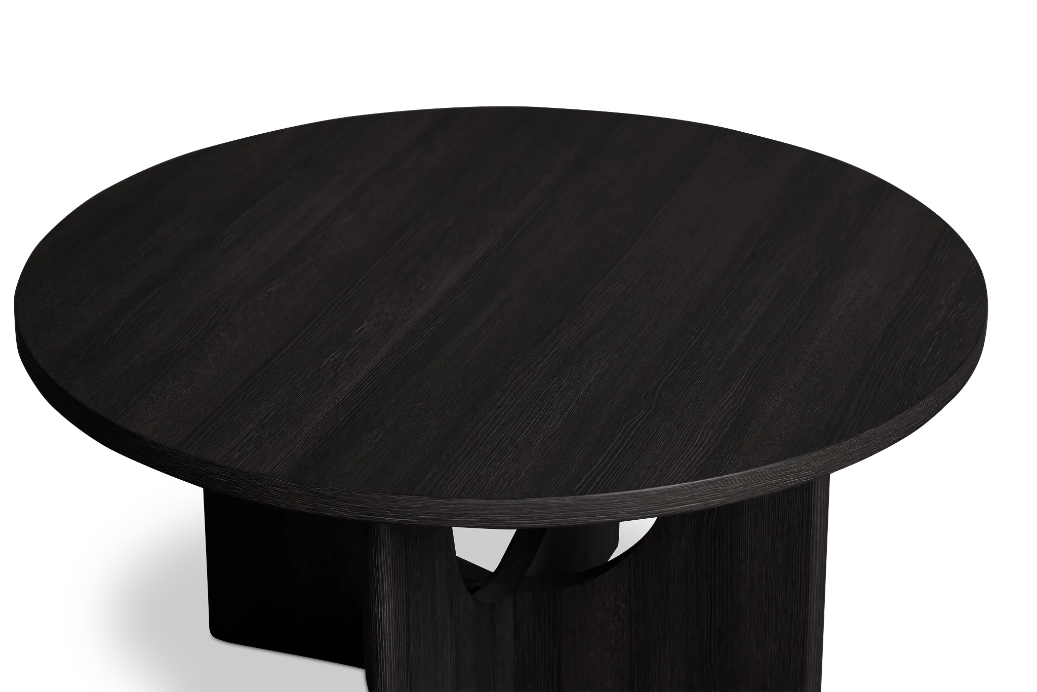 Lyndie Black Round Coffee Table