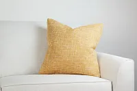 Sutt Yellow 20" Accent Pillow
