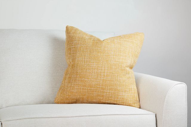 Sutton Yellow 20" Accent Pillow