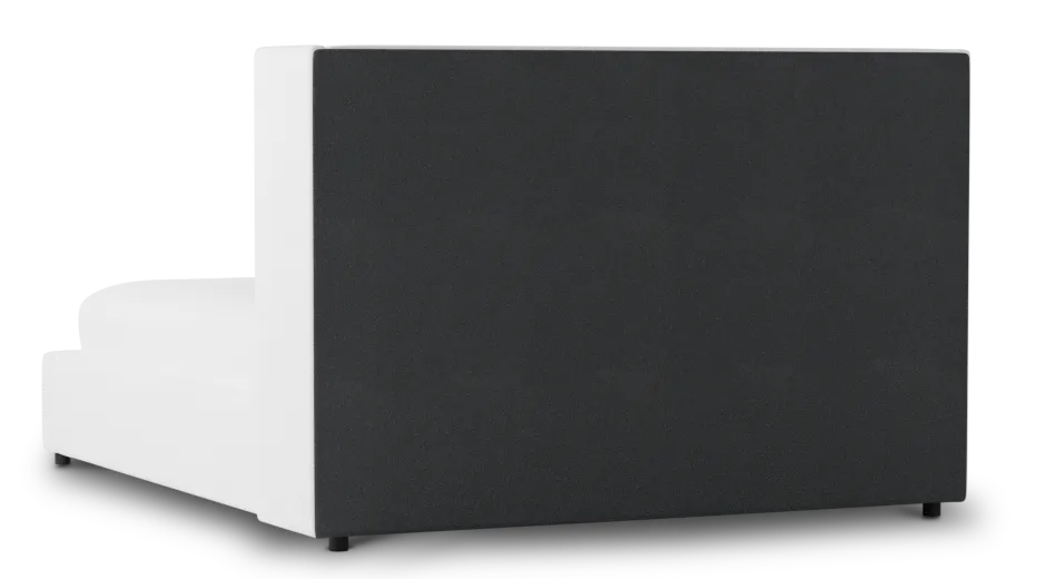 Captiva Suave White 48" Upholstered Shelter Bed