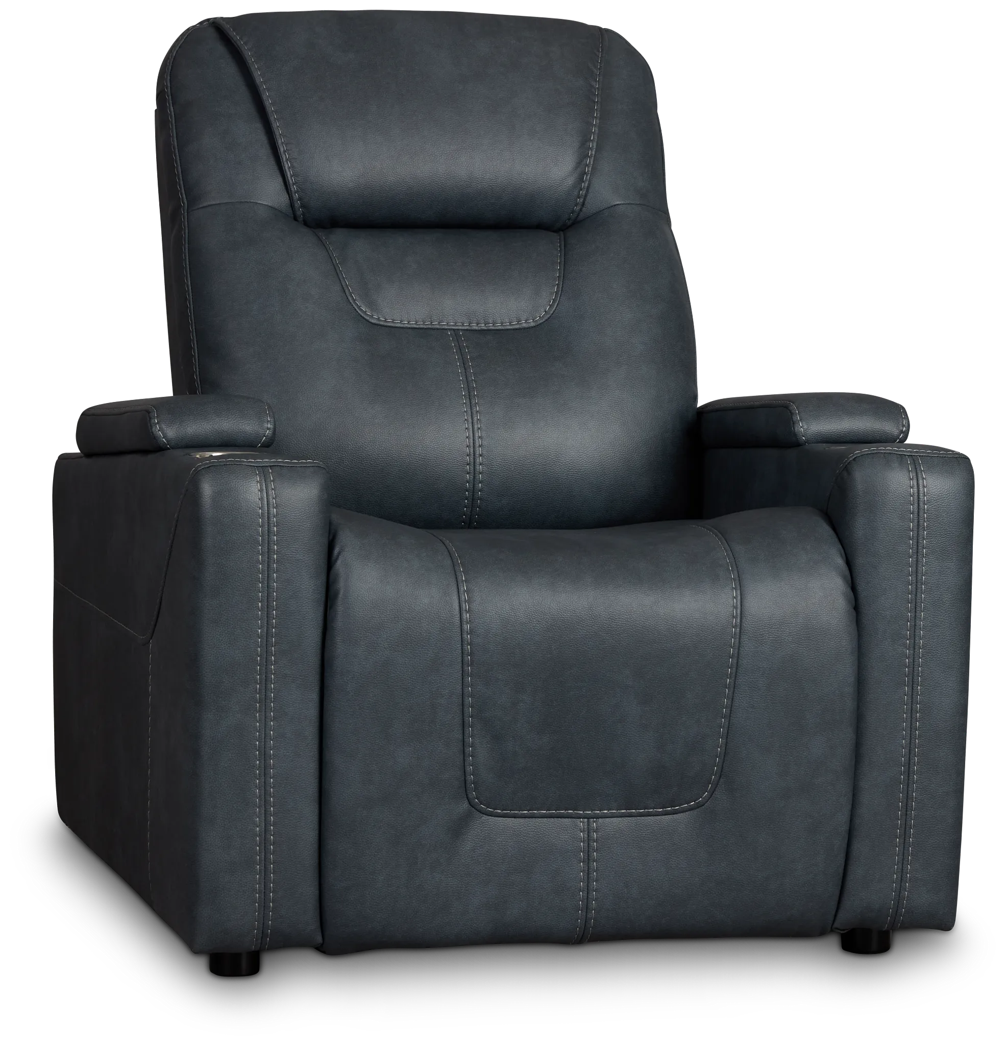 Vantage Gray Micro Power Recliner