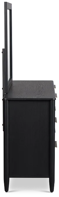 Stockton Black Dresser & Mirror