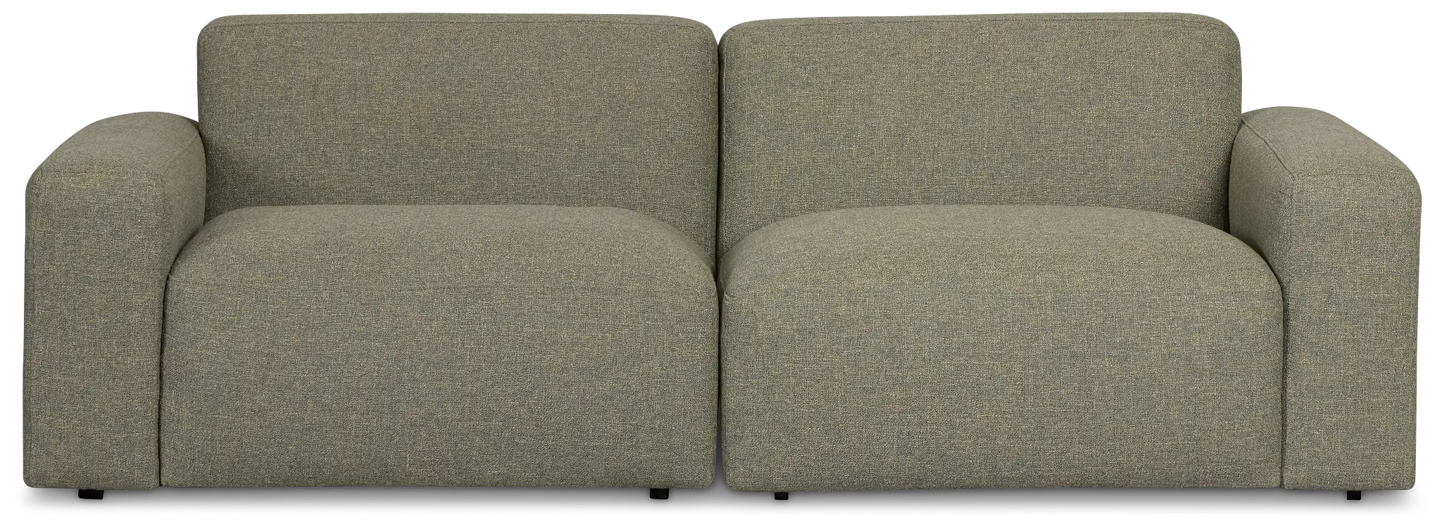 Baylor Green Fabric 2-piece Modular Sofa Baylor Green Fabric 2-piece Modular Sofa