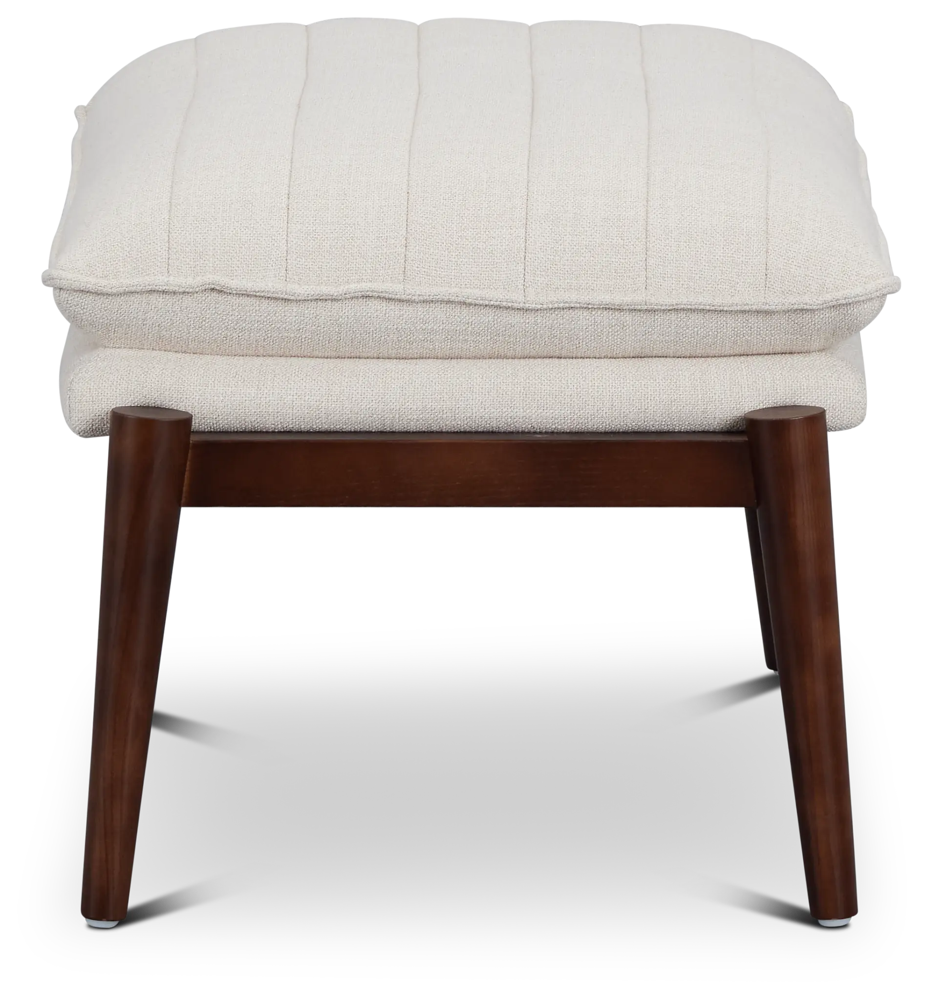 Leith Light Beige Fabric Accent Ottoman Leith Light Beige Fabric Accent Ottoman