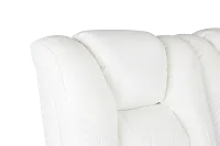 Troy White Micro Small Dual Power Reclining Two-arm Sectional
