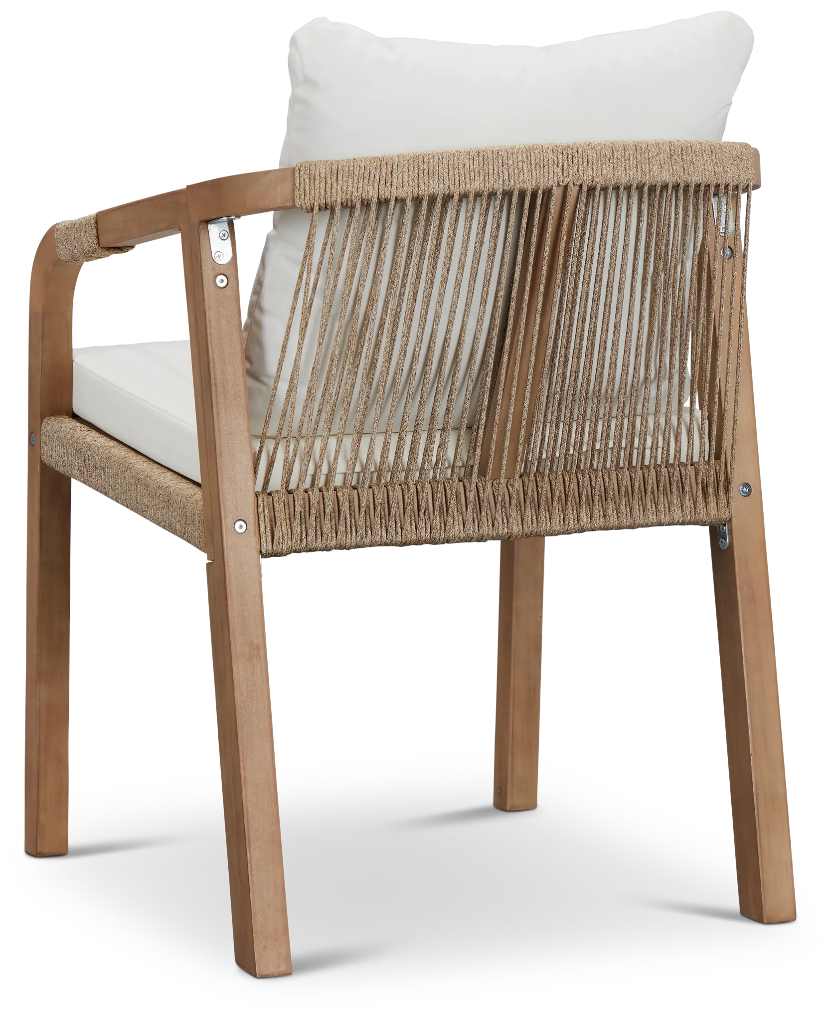 Laguna White Cushioned Arm Chair