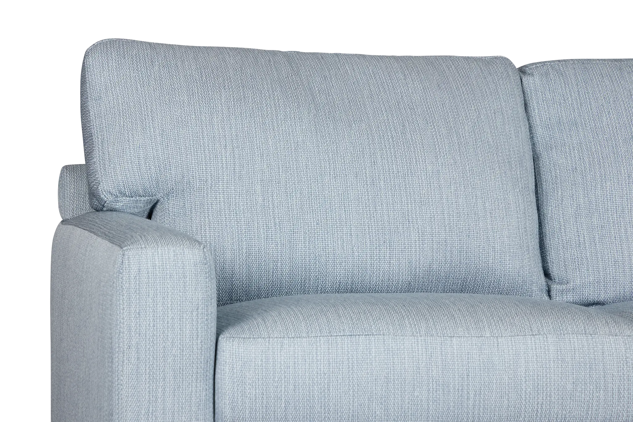 Rhodes Light Blue Fabric Right Chaise Sectional Rhodes Light Blue Fabric Right Chaise Sectional