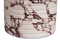 Vaya Red Round End Table