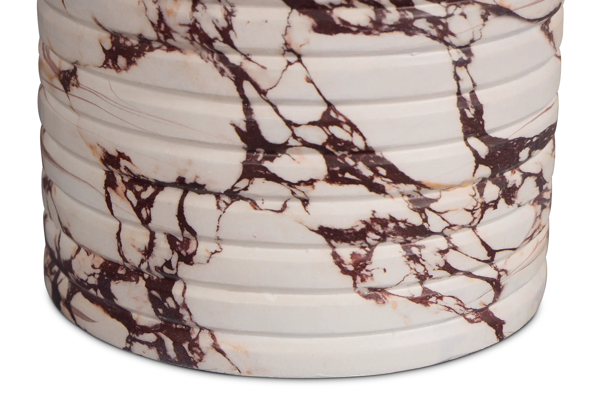 Vaya Red Round End Table Vaya Red Round End Table