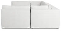 Destin Sutton White Fabric 8-piece Pit Sectional