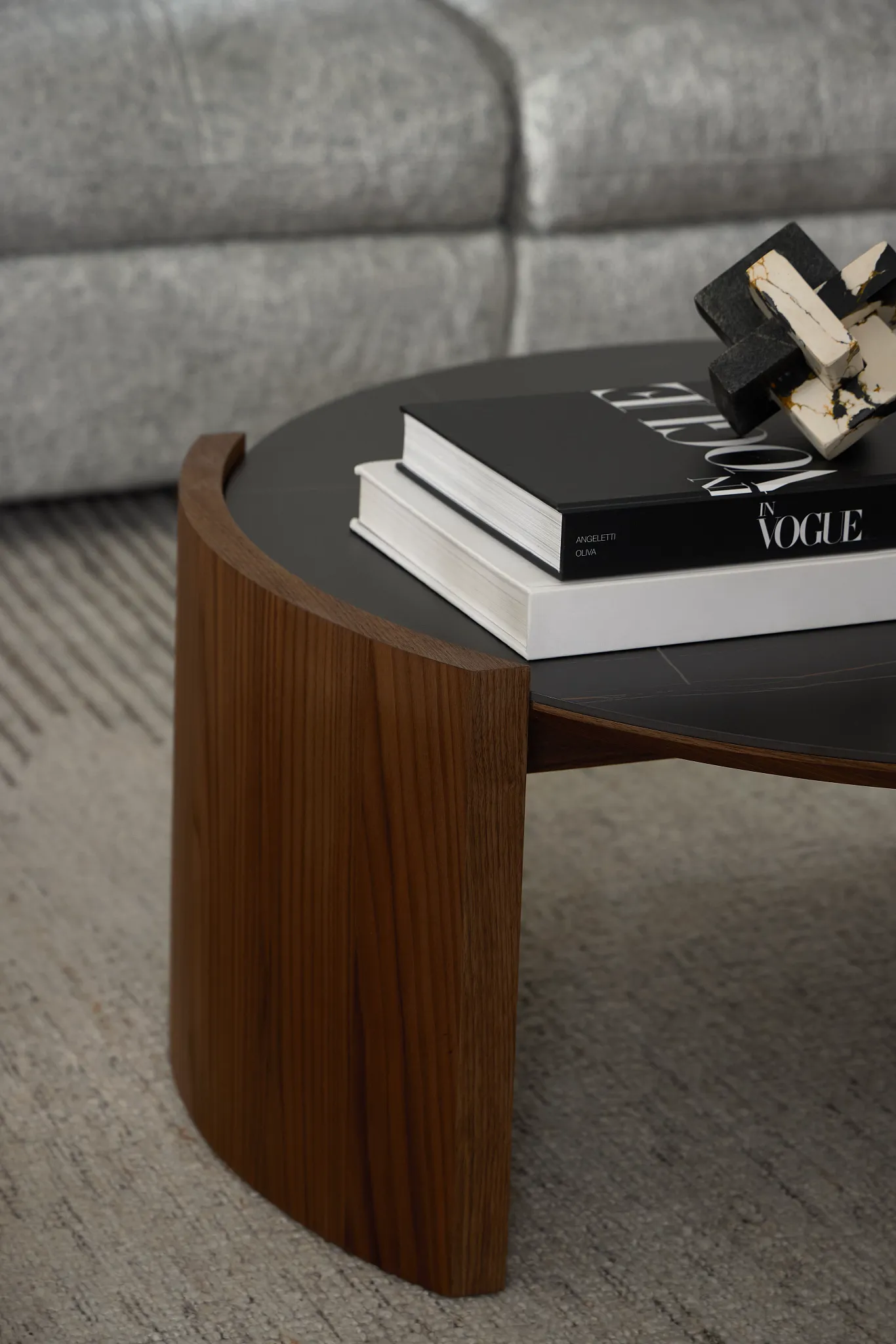 Nomad Mid Tone Ceramic Round Coffee Table