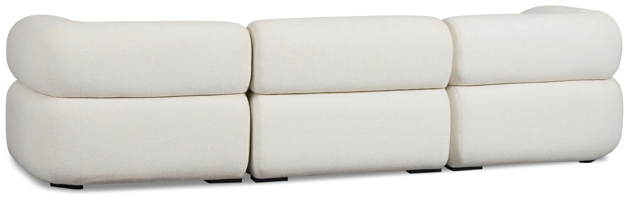 Celeste Light Beige Fabric 4-piece Chaise Sectional