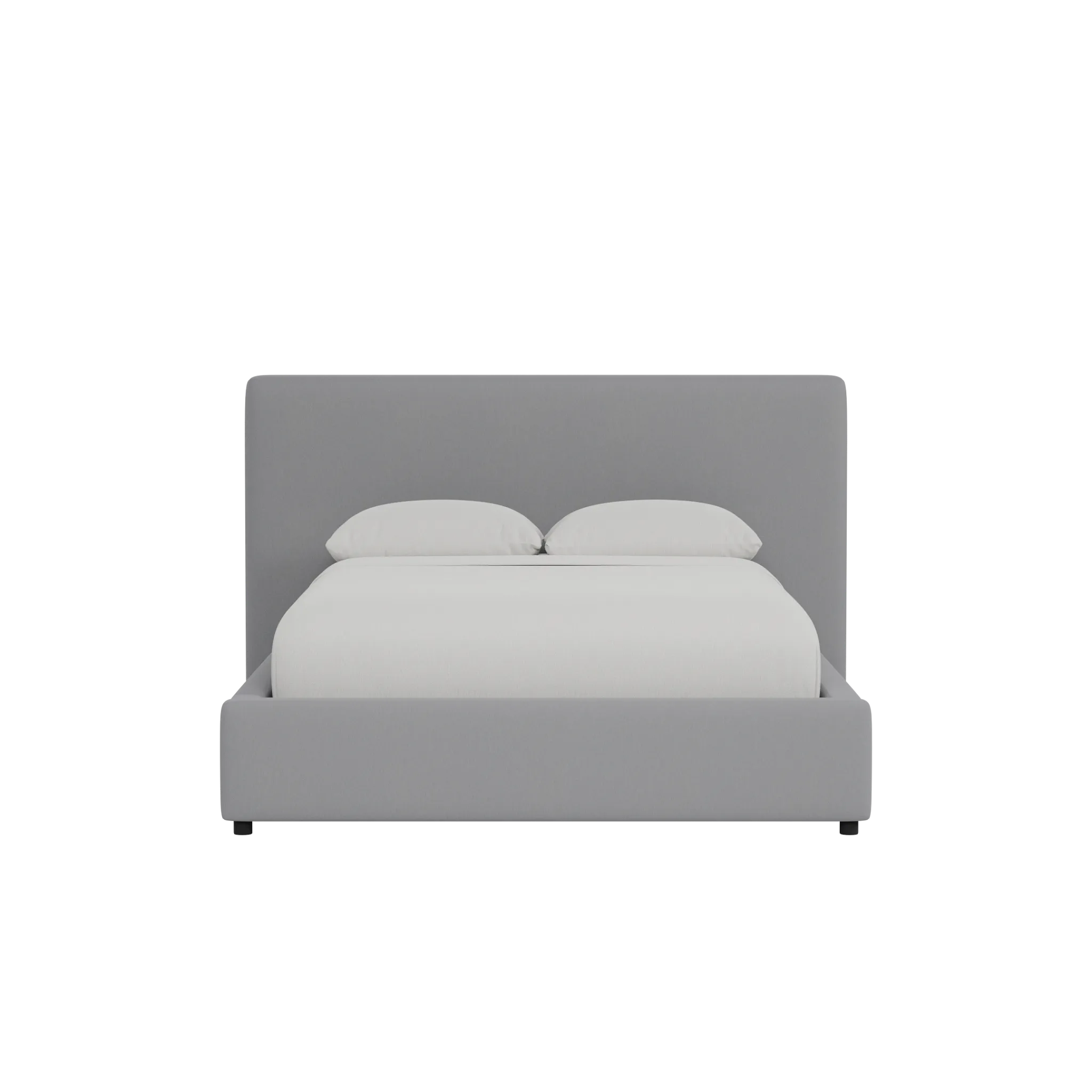 Grayton Delray Light Gray 44" Upholstered Platform Bed