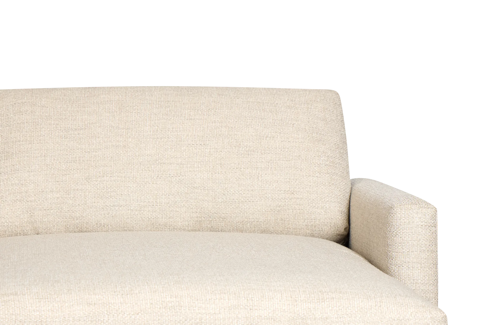 Maxwell Light Gray Fabric Medium Right Chaise Sectional