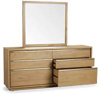 Haven Light Tone Dresser & Mirror